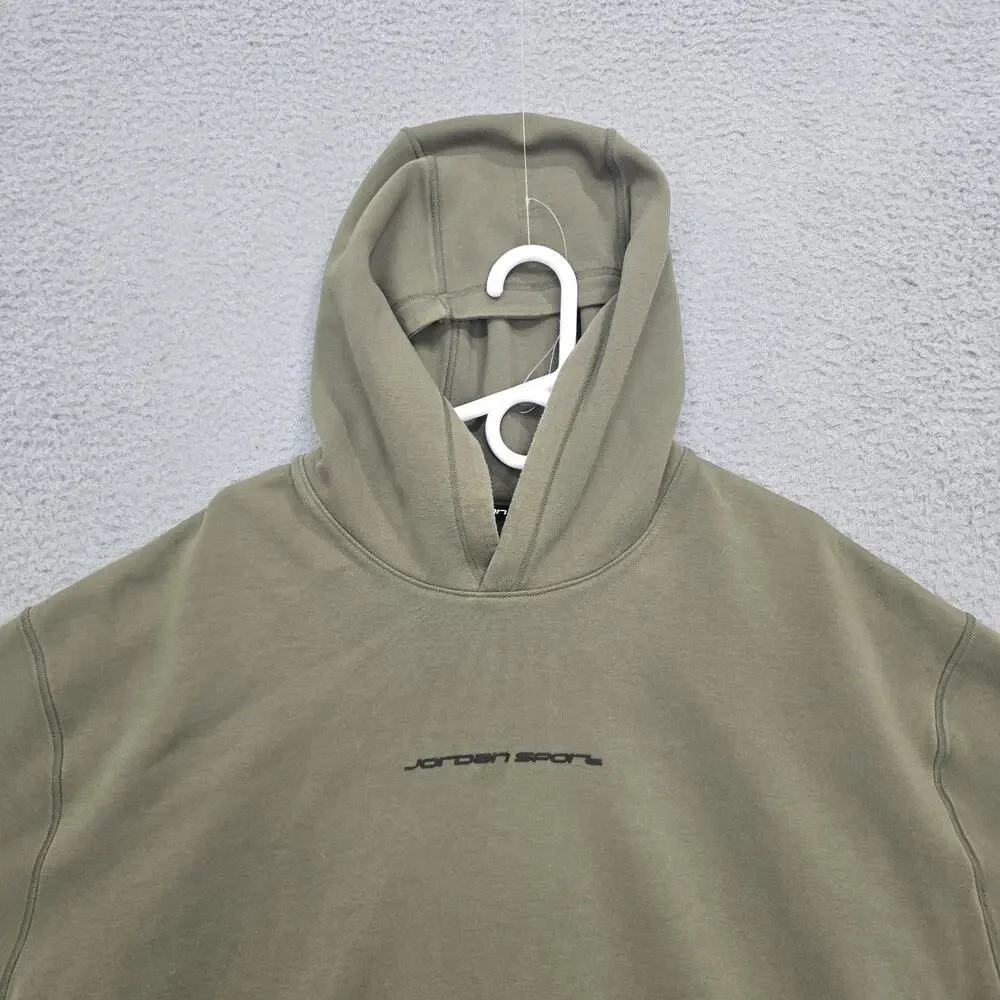Air Jordan Sport Fleece Dri-FIT Hoodie Pullover Olive Mens Size 2XL HF0280-222